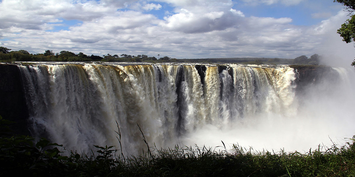 A view of the Victoria Falls